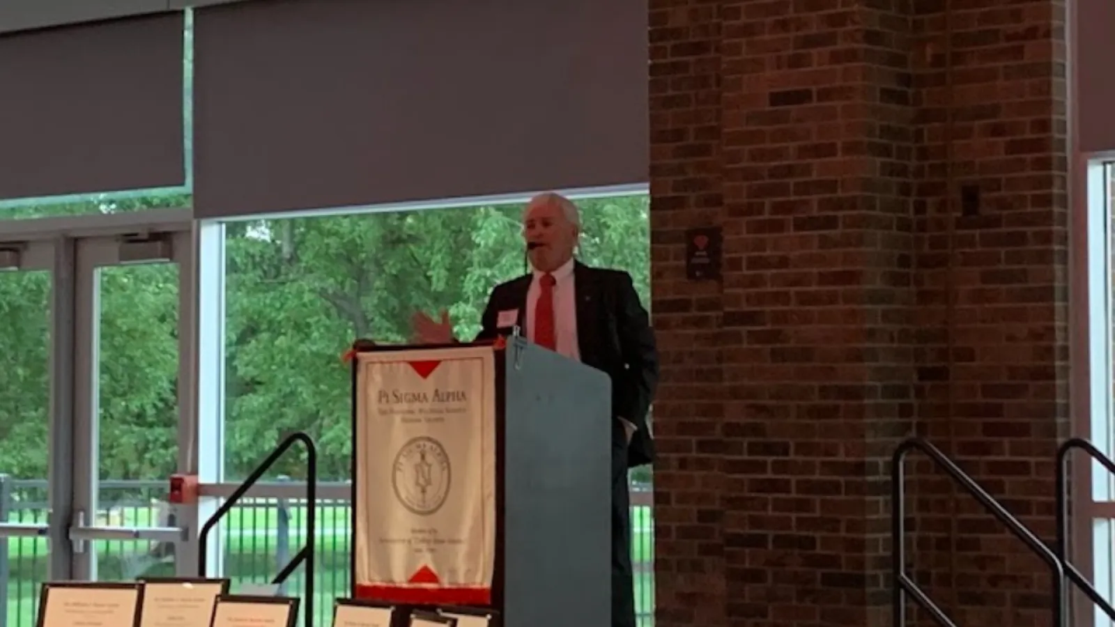 Michael Nelson at Spring Undergraduate Reception