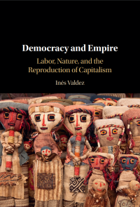 colorful handmade fabric dolls on the cover of Democracy and Empire