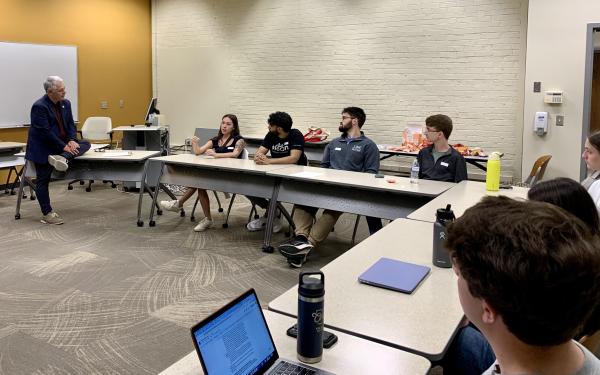 Students debrief on their internship experiences