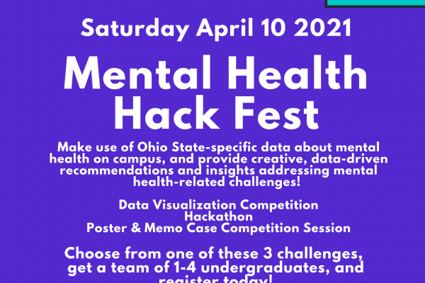 Mental Health Hack Fest flyer