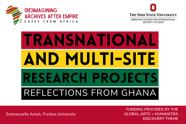 Transnational and Multi-site research projects 