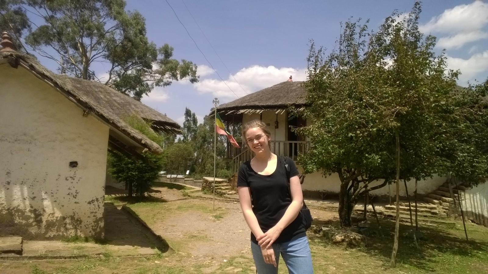 PhD Student Caitlin Clary doing field work in Ethiopia