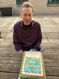 Professor Alexander Wendt and his cake