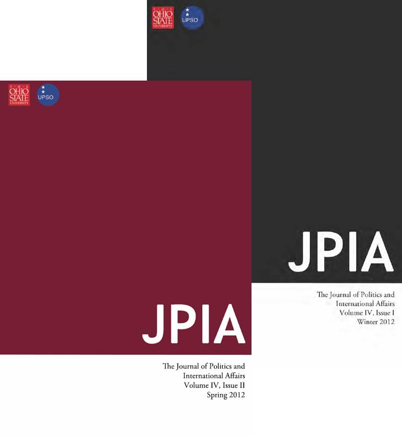 Journal of Politics and International Affairs Cover Pages